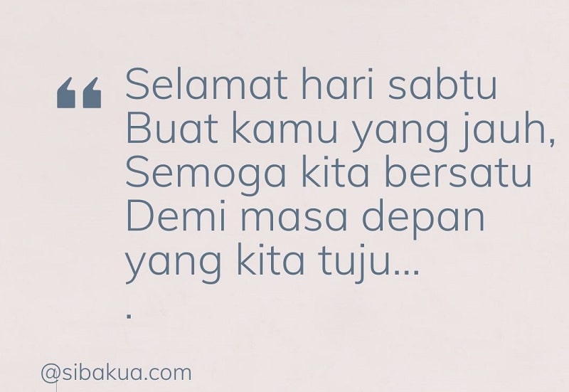 quotes hari sabtu