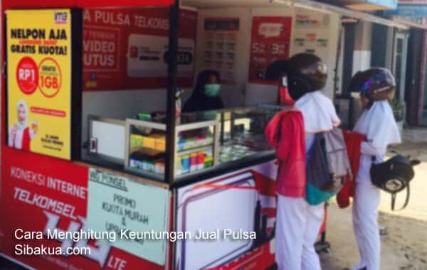 cara menghitung keuntungan jual pulsa