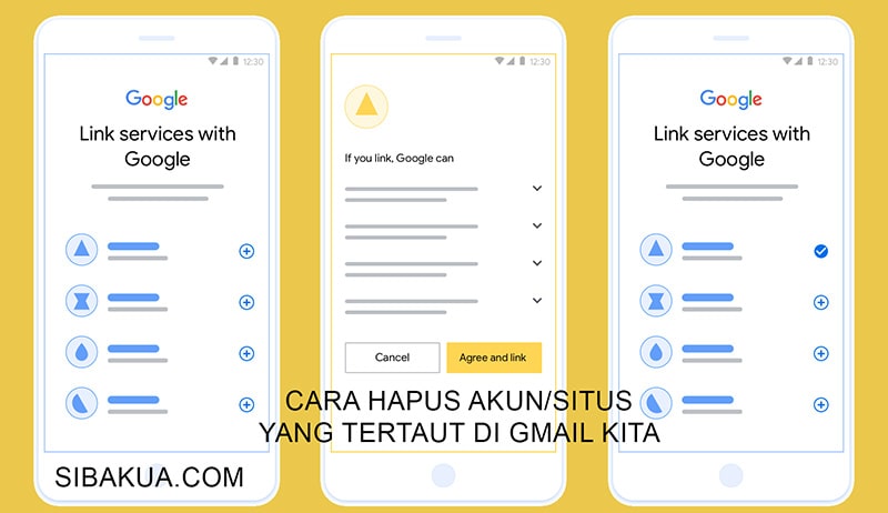 cara hapus situs terhubung di gmail